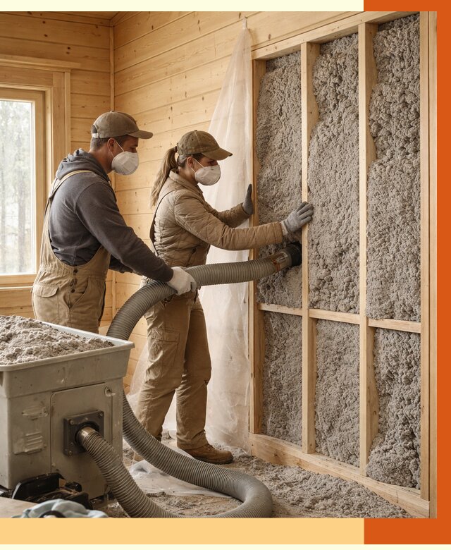 Утепление дачного дома эковатой в Ревде от 1534 руб./м2 — комплексно, ТепломастерРвд