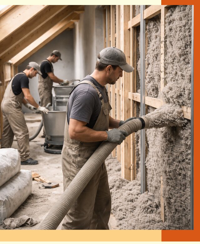 Утепление таунхауса эковатой в Ревде от 2327 руб./м² — монтаж и задувка | ТепломастерРвд