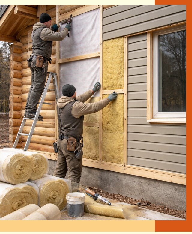 Утепление деревянного дома в Ревде от 6559 руб./м2 — заказать работы | ТепломастерРвд