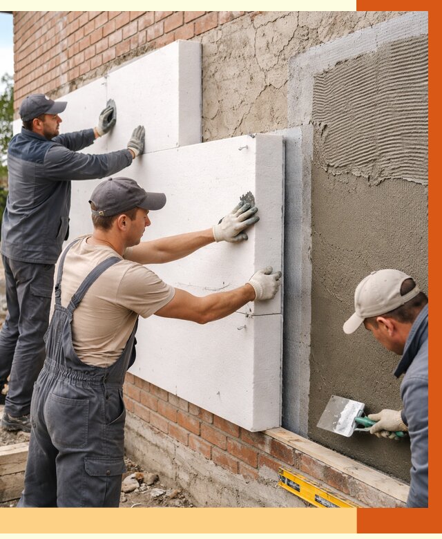 Утепление кирпичного дома в Ревде от 4443 руб. под ключ | ТепломастерРвд