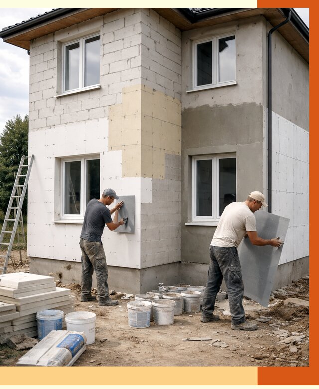 Утепление дома из газобетона в Ревде от 4443 руб./м² — заказать у ТепломастерРвд