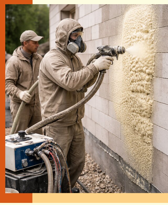 Утепление дома из газобетона ППУ в Ревде — надежная теплоизоляция