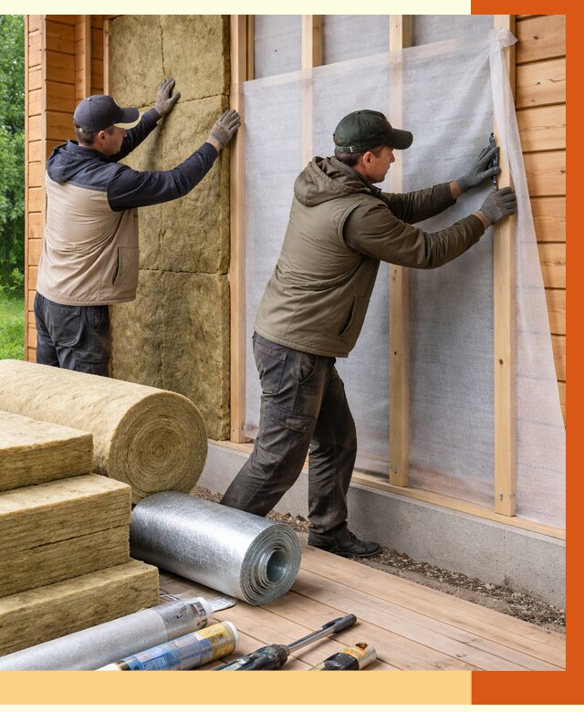 Утепление дома из двойного бруса в Ревде от 5078 руб./м² — ТепломастерРвд под ключ