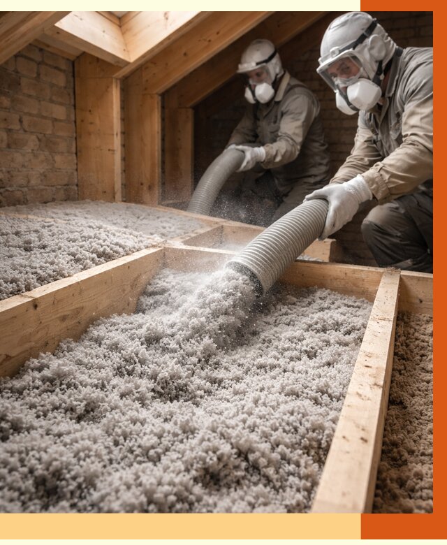 Утепление коттеджа эковатой в Ревде от 2645 руб./м² — комплексная задувка и монтаж | ТепломастерРвд