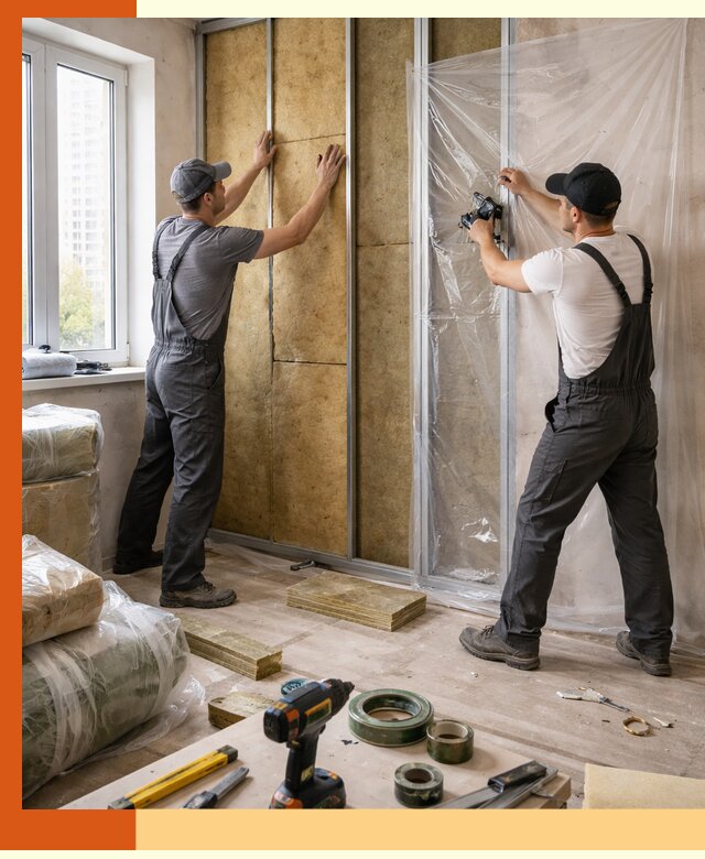 Утепление квартиры изнутри профессионально в Ревде