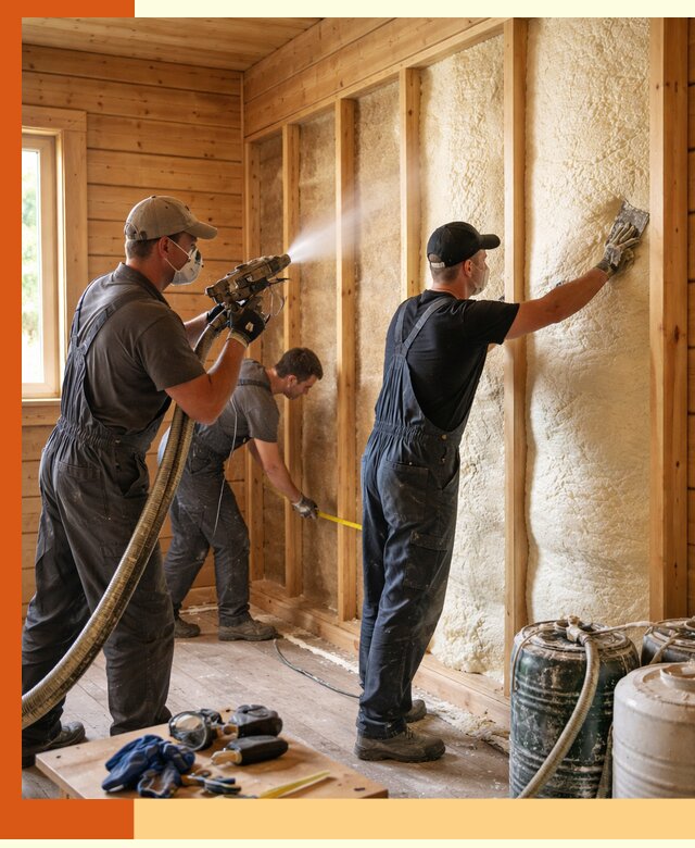 Утепление бани пенополиуретаном (ППУ) в Ревде