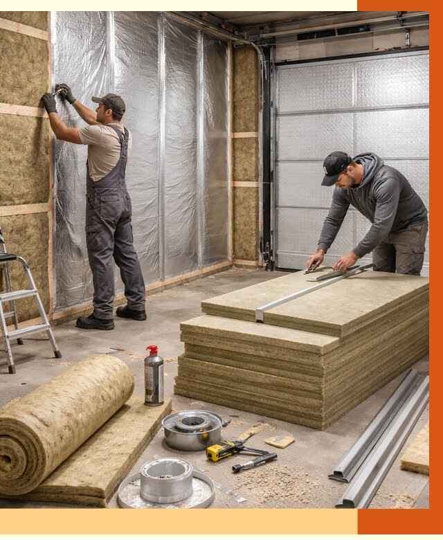 Утепление гаража в Ревде от 4761 руб/м2 — комплексное утепление ворот и стен | ТепломастерРвд