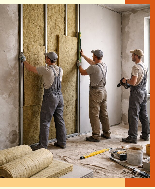 Утепление стен изнутри в Ревде от 2380 руб/м² под ключ | ТепломастерРвд