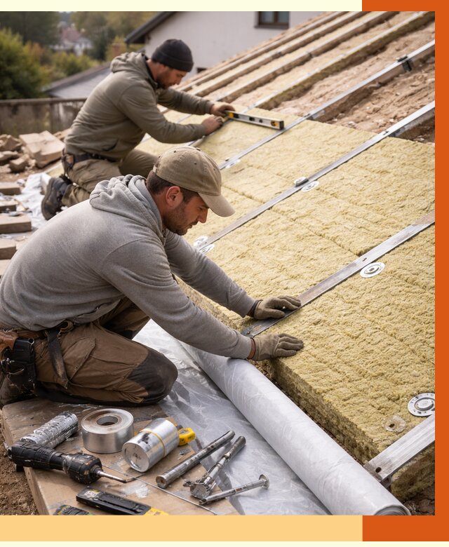 Утепление крыши снаружи в Ревде под ключ от 1269 руб./м2 | ТепломастерРвд