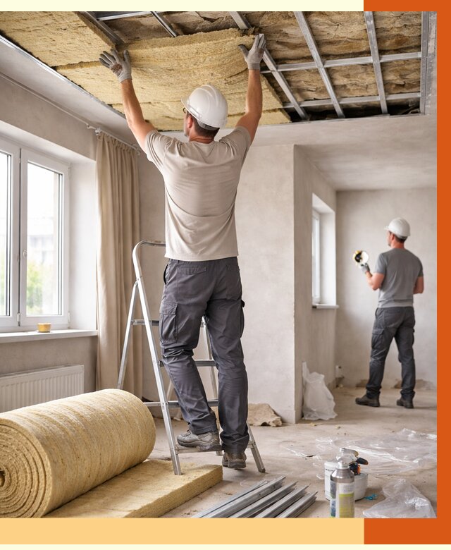 Утепление потолка в частном доме в Ревде от 1005 руб./м² — работы под ключ | ТепломастерРвд