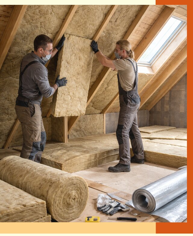 Утепление мансарды минватой в Ревде от 4443 руб./м2 — монтаж и пароизоляция | ТепломастерРвд