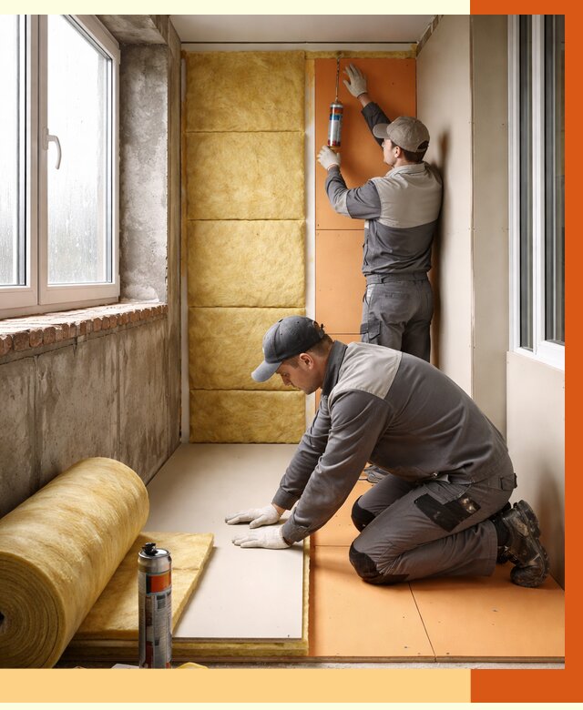 Утепление лоджии под ключ в Ревде от 6876 руб/м2 — комплексное решение | ТепломастерРвд