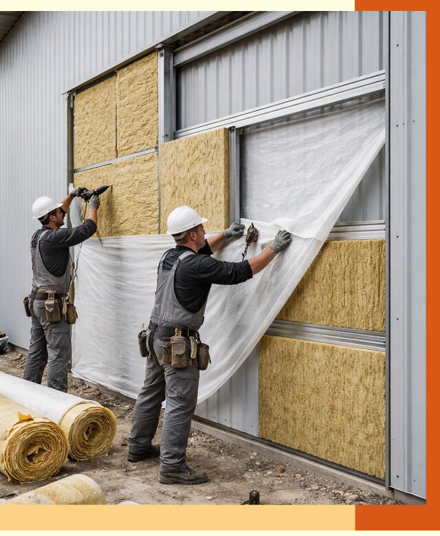 Утепление металлического склада в Ревде от 4761 руб/м2 — комплексное утепление под ключ | ТепломастерРвд