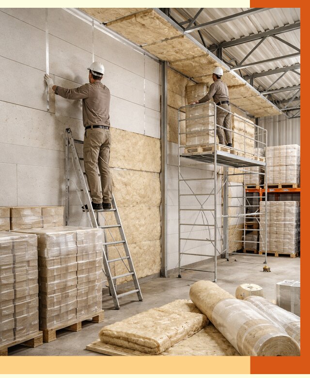 Утепление склада готовой продукции в Ревде от 2063 руб./м2 — комплексно | ТепломастерРвд