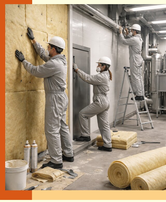 Утепление пищевого цеха под ключ в Ревде