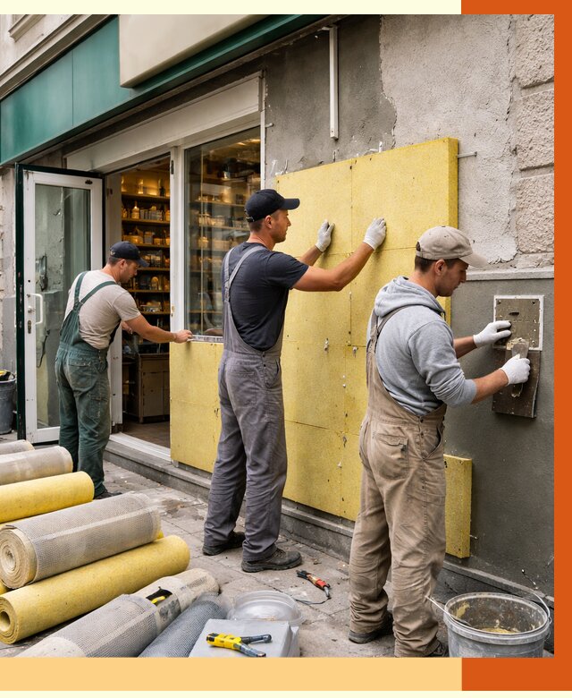 Утепление магазина в Ревде от 4761 руб/м2 — цена, стены и снаружи | ТепломастерРвд