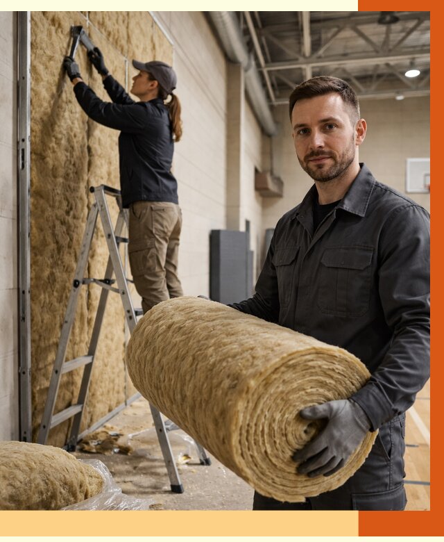 Утепление спортзала в Ревде от 7934 руб/м2 — комплексное утепление под ключ | ТепломастерРвд