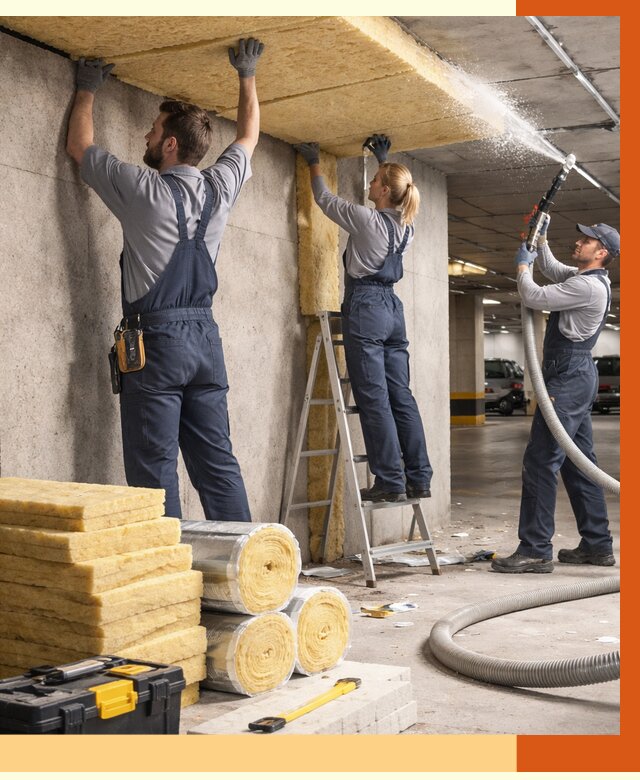 Утепление паркинга в Ревде от 7194 руб./м2 — работы под ключ | ТепломастерРвд