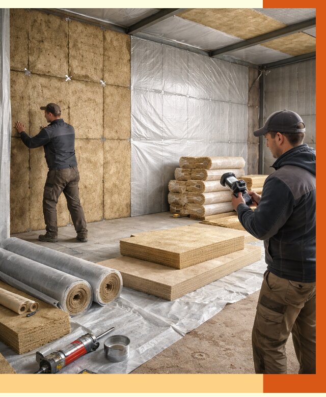 Утепление теплого склада в Ревде под ключ от 12166 руб/м² | ТепломастерРвд