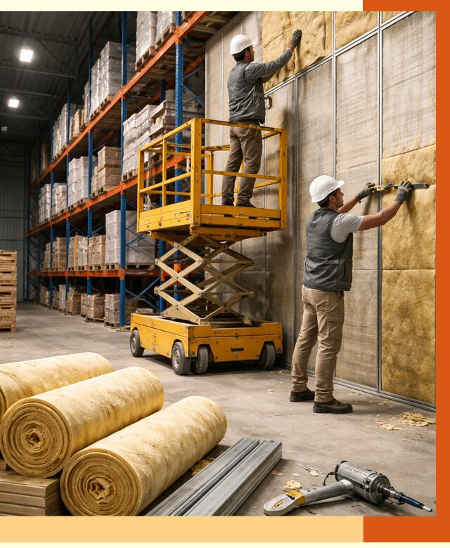 Утепление торгового склада в Ревде от 3385 руб/м2 — комплексно и под ключ | ТепломастерРвд