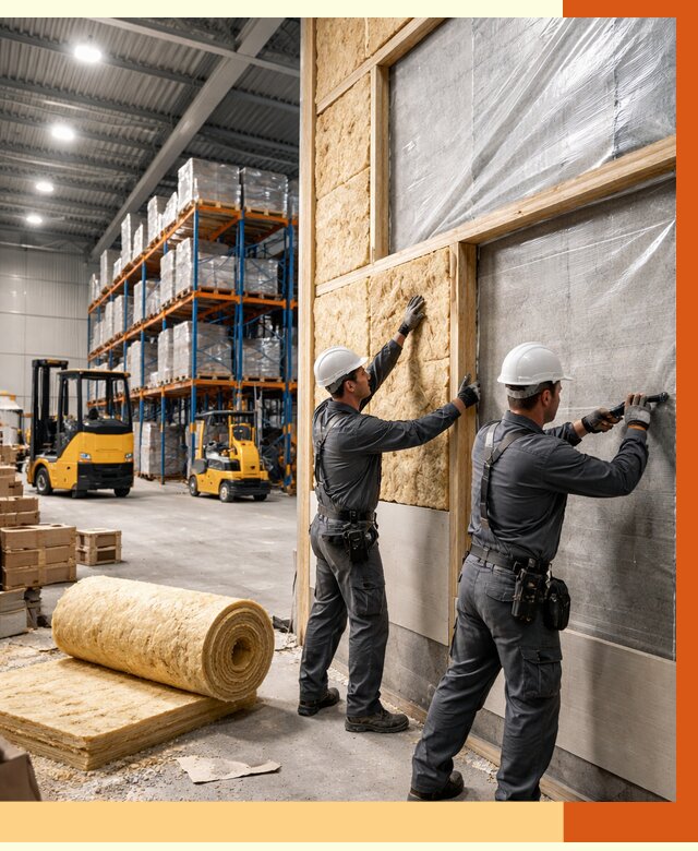 Утепление склада с техникой в Ревде от 4443 руб./м2 — комплексно под ключ | ТепломастерРвд