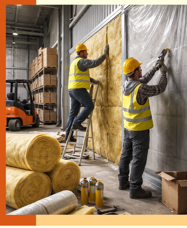 Утепление склада с техникой в Ревде под ключ