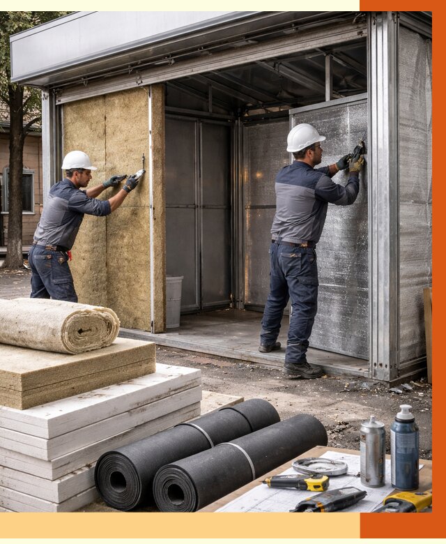 Утепление павильона шаурма в Ревде под ключ от 1269 руб. за м² | ТепломастерРвд