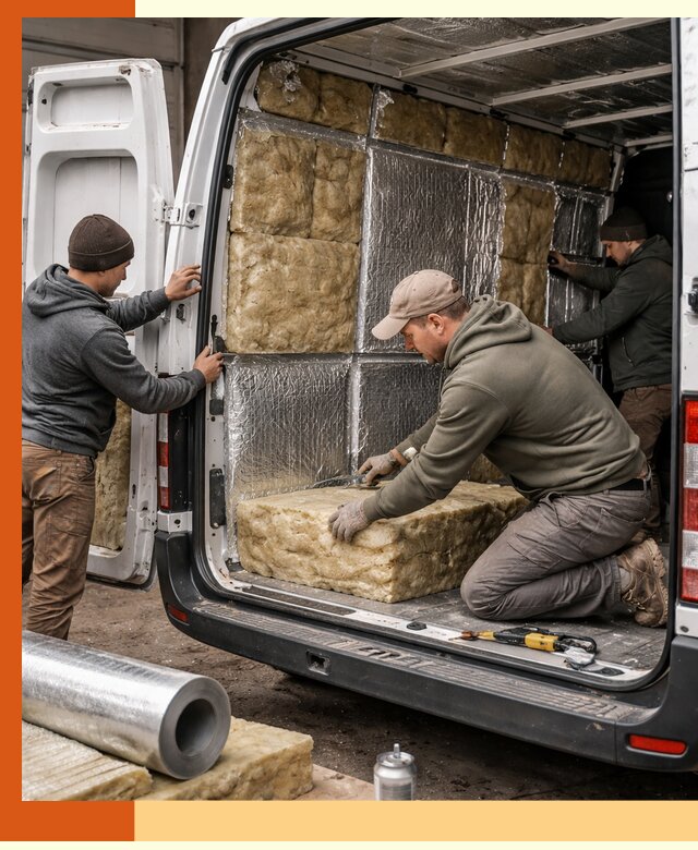 Утепление фургона в Ревде: профессиональная теплоизоляция и шумоизоляция