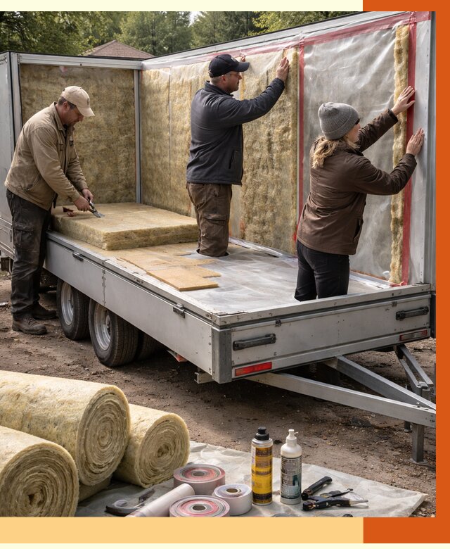 Утепление прицепа в Ревде под ключ от 13224 руб. — комплекс от ТепломастерРвд