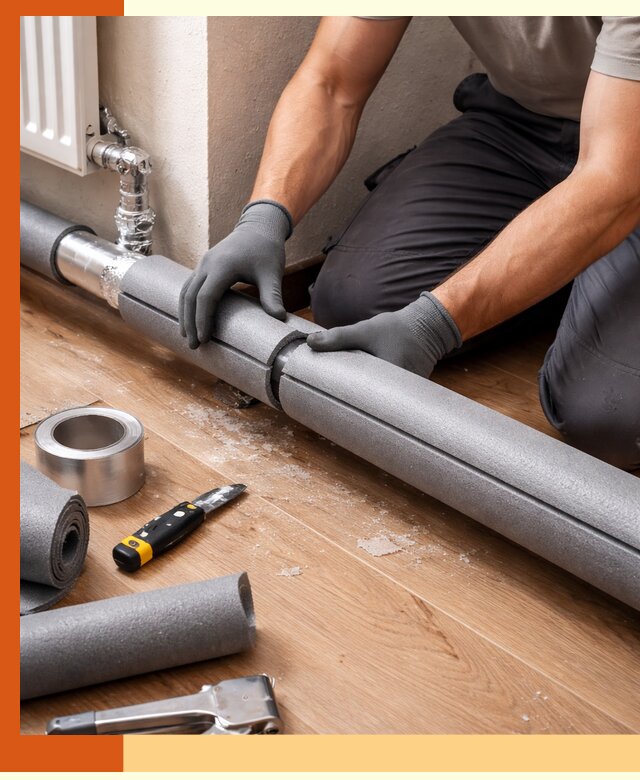 Утепление труб отопления в Ревде: теплоизоляция и защита сети