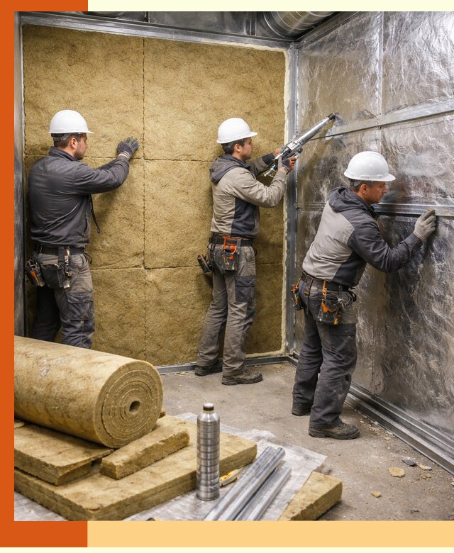 Утепление венткамеры в Ревде — качественная теплоизоляция и шумопоглощение