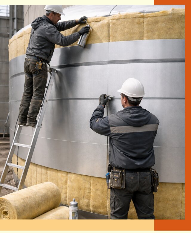 Утепление цистерны в Ревде пенополиуретаном от 15340 руб. под ключ | ТепломастерРвд