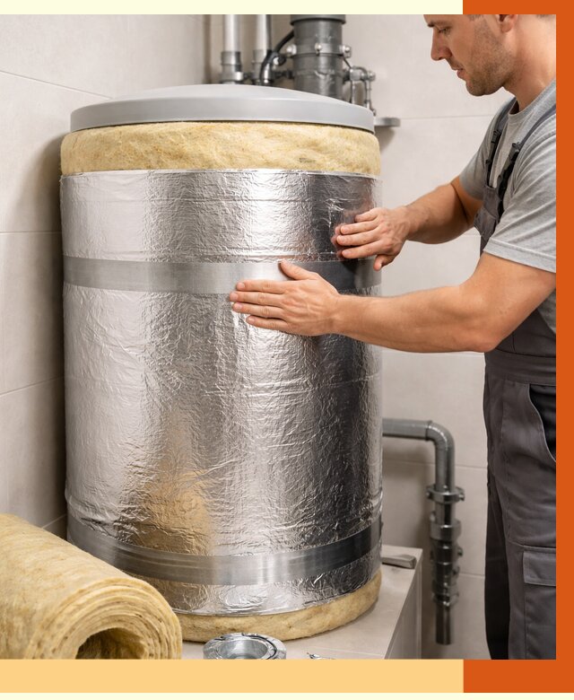 Утепление бойлера в Ревде от 4761 руб. под ключ | Утепление ППУ | ТепломастерРвд