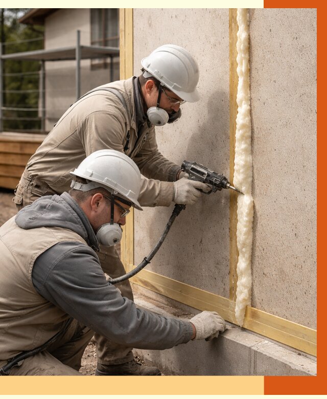 Утепление сип панелей ППУ в Ревде от 5078 руб. под ключ | ТепломастерРвд