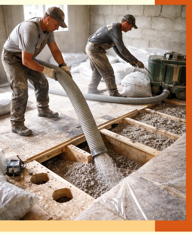 Заполнение пустот перекрытий в Ревде от 4761 руб. под ключ | ТепломастерРвд