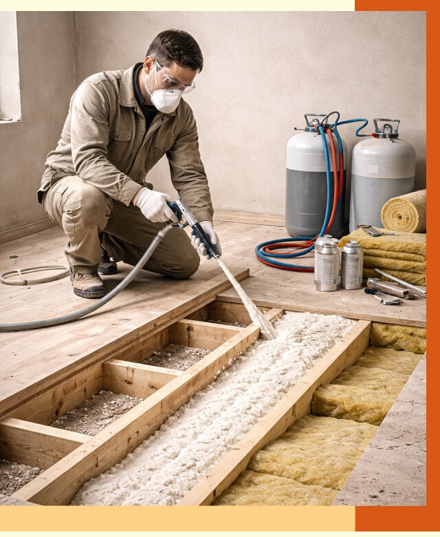 Заполнение полостей межэтажного перекрытия в Ревде от 4443 руб. | ТепломастерРвд