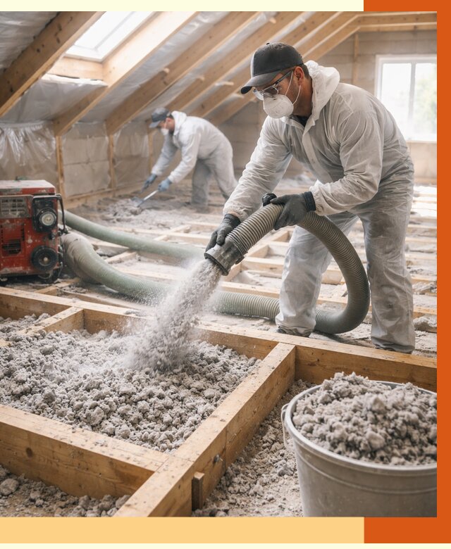 Утепление эковатой в Ревде от 3121 руб./м2 — монтаж и задувка | ТепломастерРвд