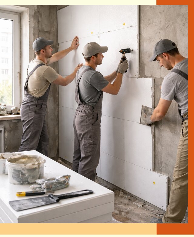 Утепление пенопластом домов и стен в Ревде от 1957 руб. — ТепломастерРвд