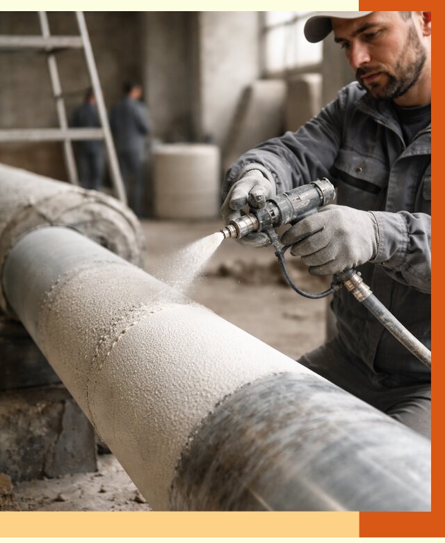 Утепление труб жидкой теплоизоляцией в Ревде от 7934 руб. под ключ | ТепломастерРвд