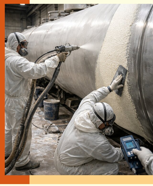 Утепление автоцистерн жидкой теплоизоляцией в Ревде