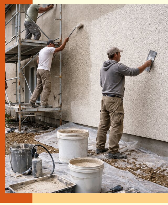 Утепление фасада жидкой пробкой в Ревде