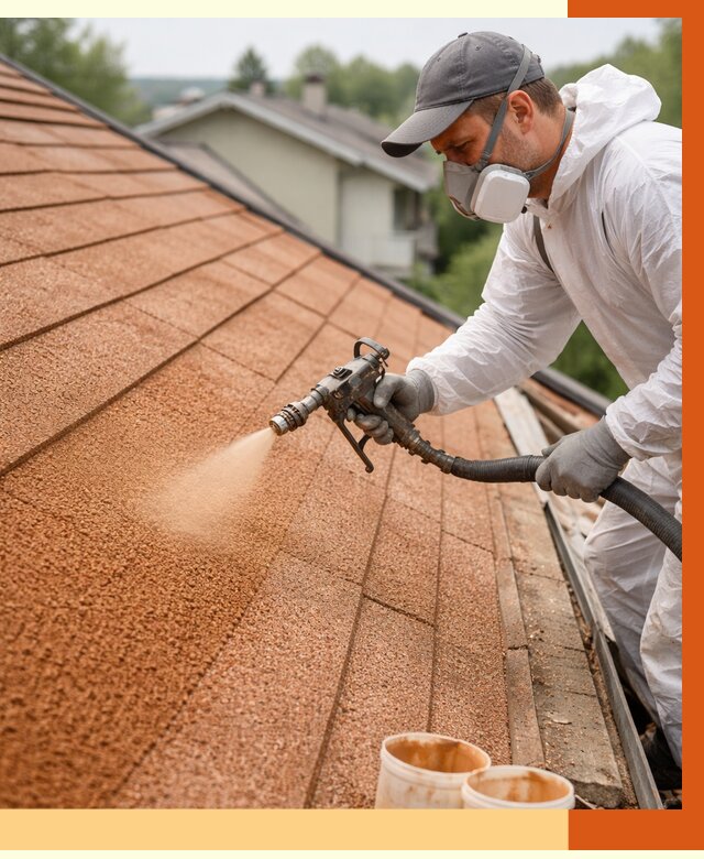 Утепление кровли жидкой пробкой в Ревде от 2856 руб./м² под ключ | ТепломастерРвд