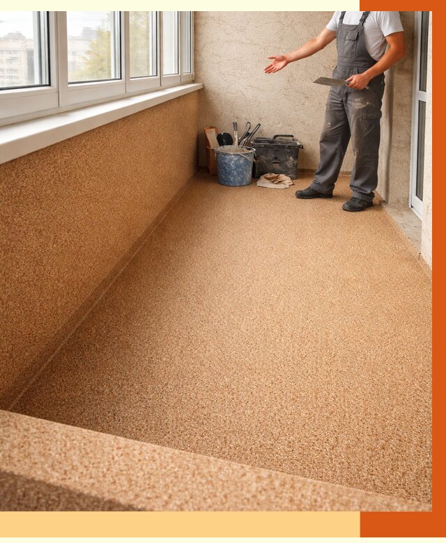 Утепление балкона жидкой пробкой в Ревде от 3861 руб/м² под ключ | ТепломастерРвд