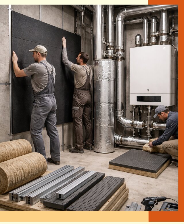 Шумоизоляция котельной в Ревде от 6876 руб. под ключ | Профессиональная звукоизоляция — ТепломастерРвд