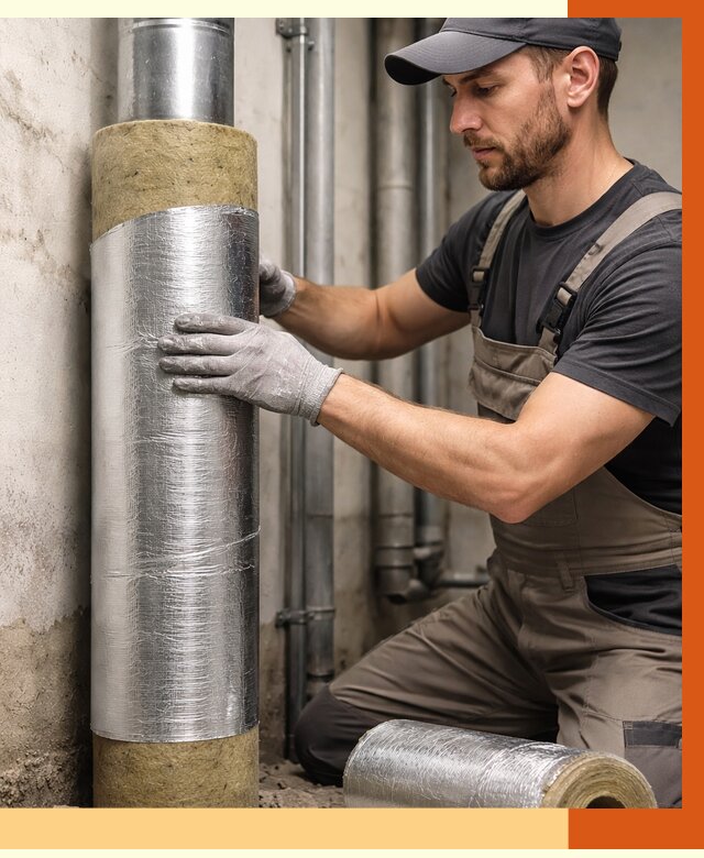 Шумоизоляция труб в Ревде от 1269 руб. — шумоподавление и звукоизоляция труб | ТепломастерРвд