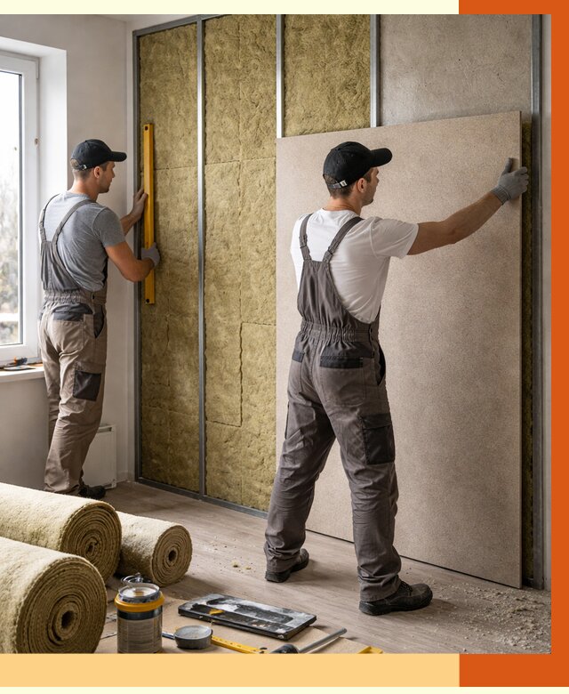 Шумоизоляция стен в Ревде от 4761 руб/м2 — звукоизоляция стен под ключ | ТепломастерРвд