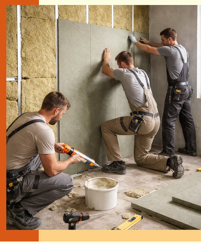 Профессиональная шумоизоляция стен в Ревде для квартир и домов