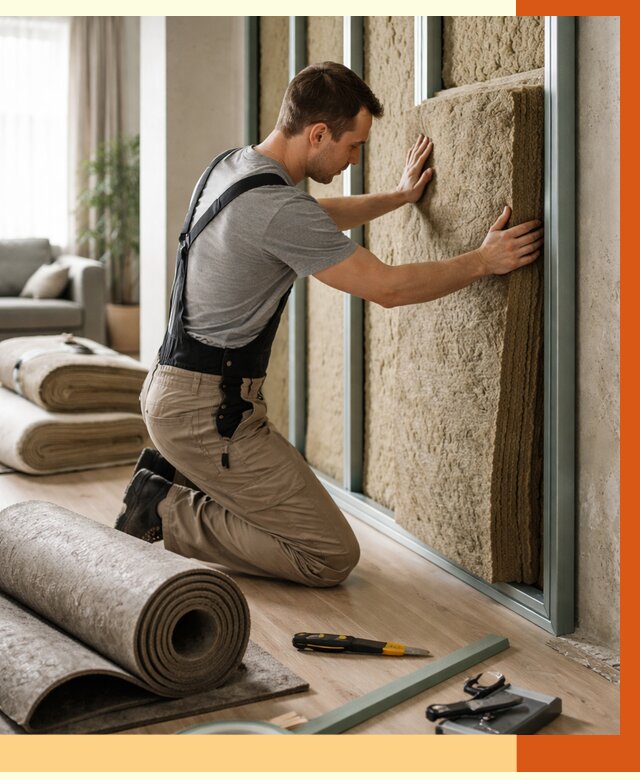 Шумоизоляция перегородок в Ревде от 1746 руб. за м2 — ТепломастерРвд