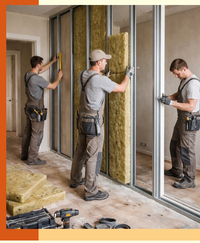 Шумоизоляция межкомнатных перегородок в Ревде эффективно и надёжно