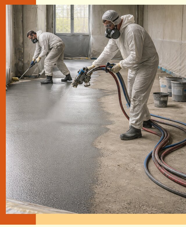 Гидроизоляция полимочевиной полов и конструкций в Ревде